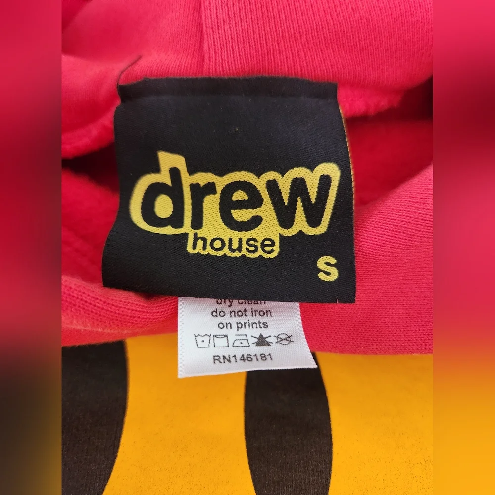 DREW HOUSE RED HOODIE -hooded sweatshirt like new. Hard to‎ find - Picture 4 of 6